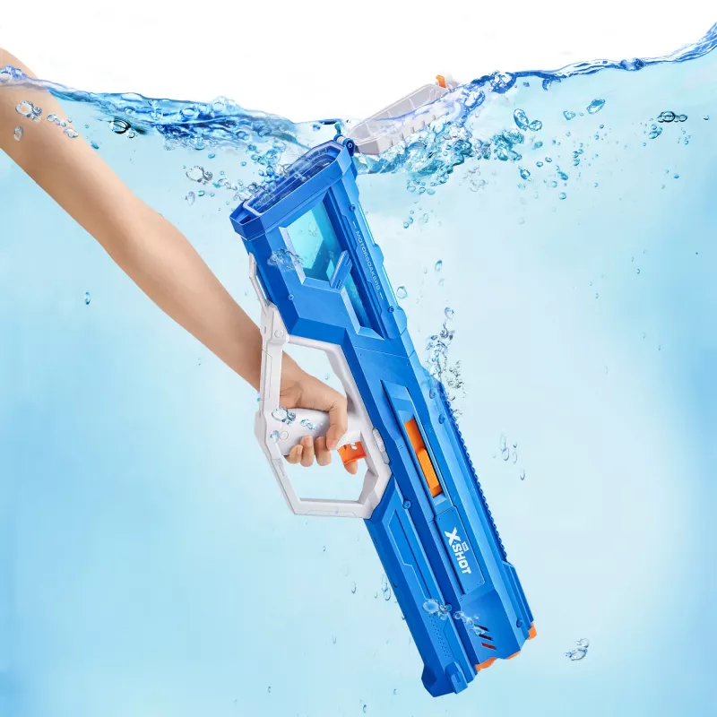 Pistola de agua Zuru Mega Pulse Motor Soaker XSHOT — pistola de agua motorizada a pilas (modelo 118159)