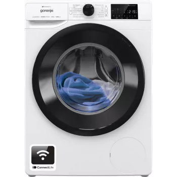 Lavadora de carga frontal Gorenje WPNEI84A1TS 8 kg 1400 rpm blanca