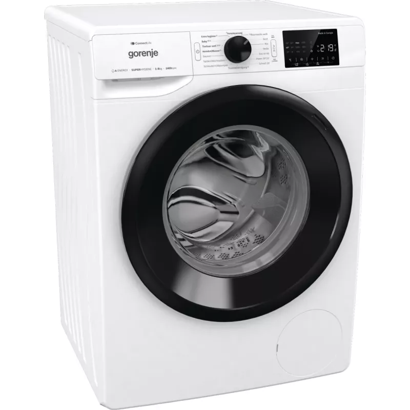 Lavadora de carga frontal Gorenje WPNEI84A1TS 8 kg 1400 rpm blanca