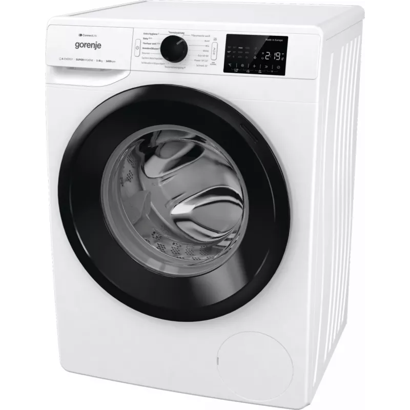 Lavadora de carga frontal Gorenje WPNEI84A1TS 8 kg 1400 rpm blanca