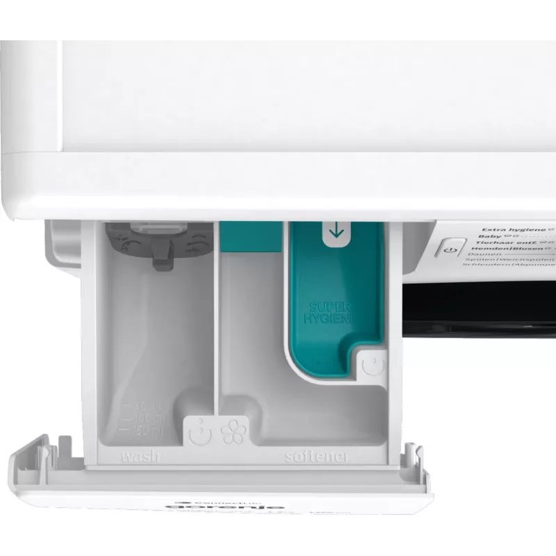 Lavadora de carga frontal Gorenje WPNEI84A1TS 8 kg 1400 rpm blanca