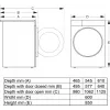 Lavadora de carga frontal Gorenje WPNEI84A1TS 8 kg 1400 rpm blanca