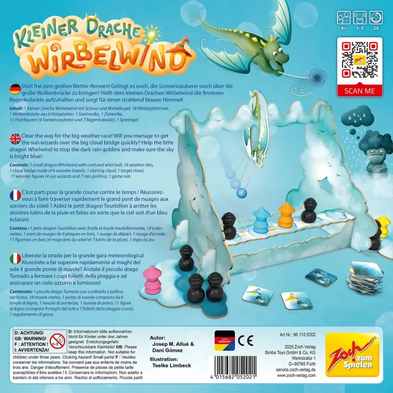 Simba‑Dickie Zoch Little Dragon Whirlwind Juego familiar