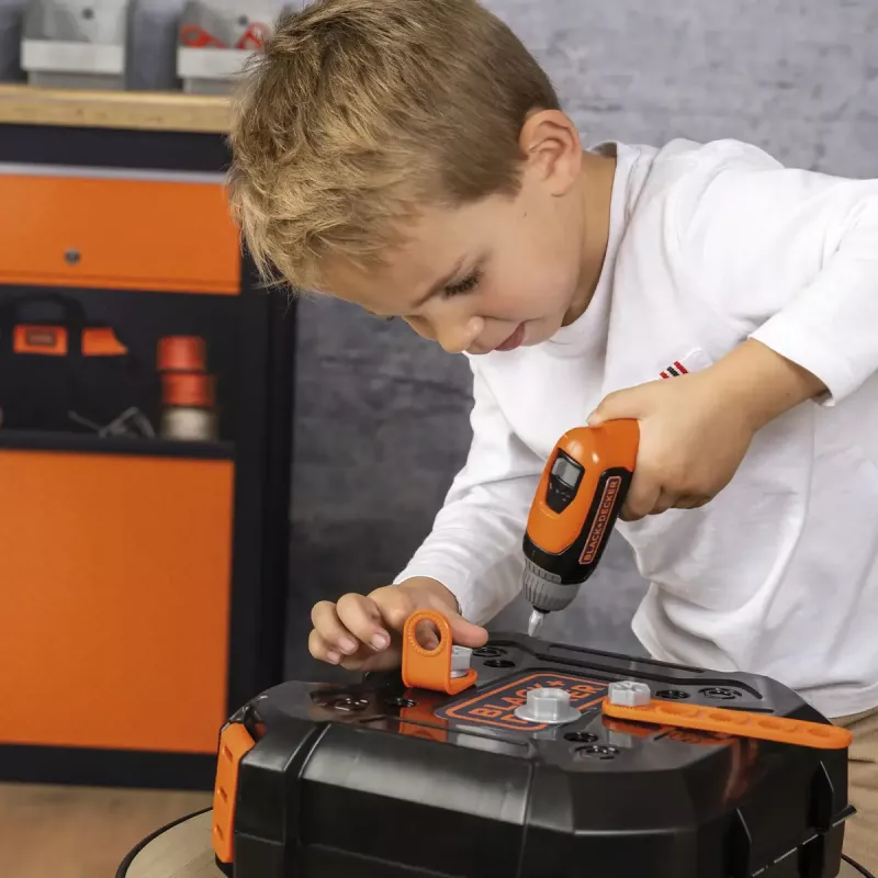 Maletín de herramientas infantil Simba-Dickie Smoby Black+Decker set de herramientas de juguete