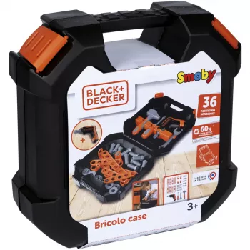 Maletín de herramientas infantil Simba-Dickie Smoby Black+Decker set de herramientas de juguete