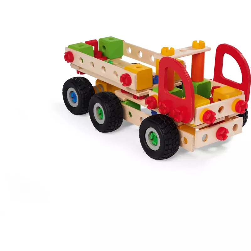 Set de construcción Simba-Dickie Eichhorn Constructor Trucks — 135 piezas, elementos de vehículo y bloques para construir