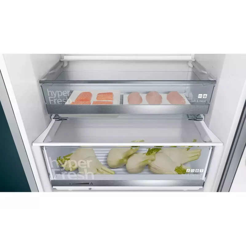 Siemens iQ500 KG49EAICA frigorífico combi, de libre instalación, 419 l (302 l + 117 l), 201 cm, clase energética C, acero inoxidable