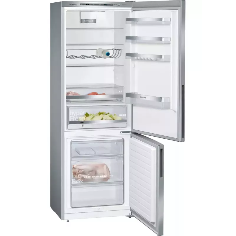 Siemens iQ500 KG49EAICA frigorífico combi, de libre instalación, 419 l (302 l + 117 l), 201 cm, clase energética C, acero inoxidable