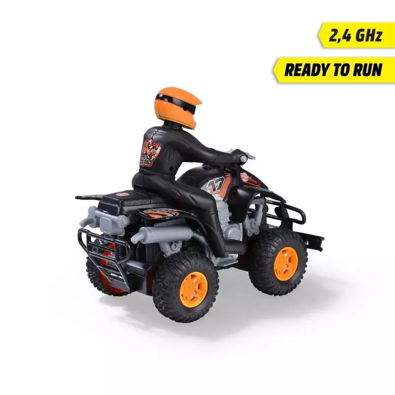 Quad de barro radiocontrol Simba‑Dickie escala 1:18, quad de juguete RC, a pilas