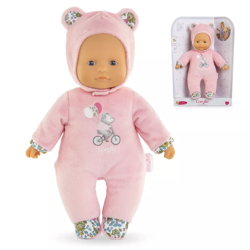 Oso de peluche Simba-Dickie Corolle Mon Doudou Corolle Sweetheart rosa — muñeco de peluche de apego