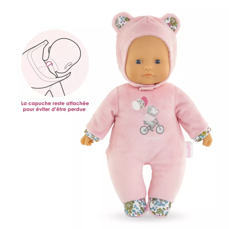 Oso de peluche Simba-Dickie Corolle Mon Doudou Corolle Sweetheart rosa — muñeco de peluche de apego