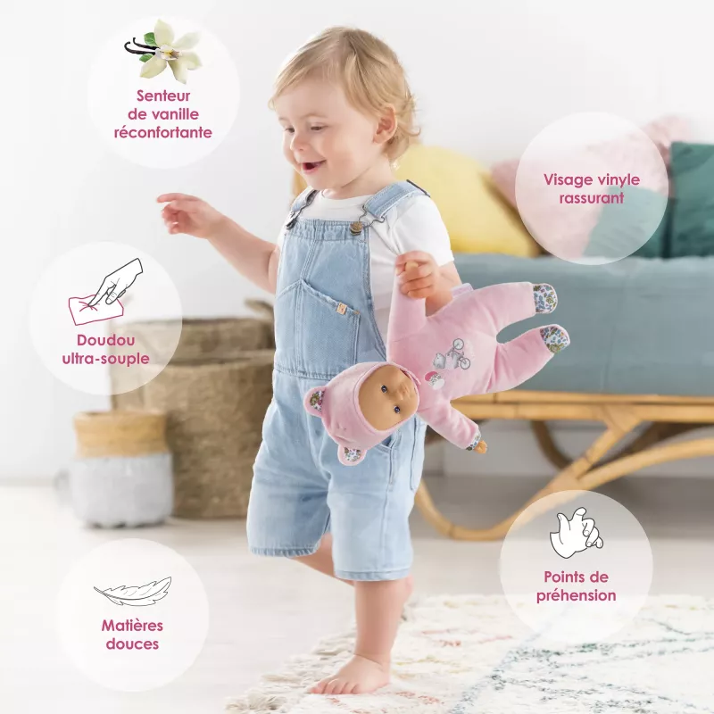 Oso de peluche Simba-Dickie Corolle Mon Doudou Corolle Sweetheart rosa — muñeco de peluche de apego