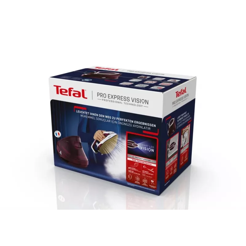 Tefal Pro Express Vision GV9810 3000 W 1,1 L suela Durilium AirGlide Autoclean Rojo, Blanco