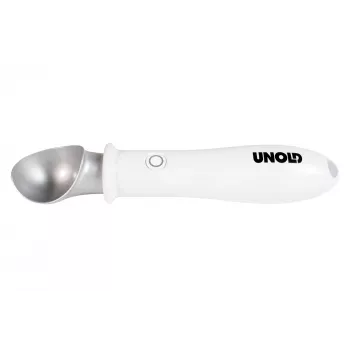 Cuchara para helado Unold 488990 4 mm Acero inoxidable Plástico Blanco