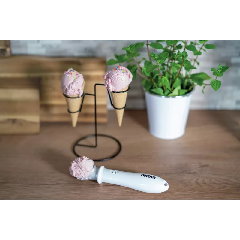 Cuchara para helado Unold 488990 4 mm Acero inoxidable Plástico Blanco