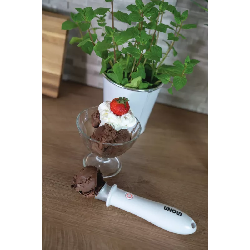 Cuchara para helado Unold 488990 4 mm Acero inoxidable Plástico Blanco