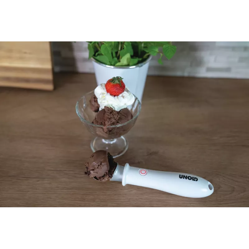 Cuchara para helado Unold 488990 4 mm Acero inoxidable Plástico Blanco