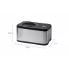 Unold 48826 Máquina de helados y yogurtera EVA máquina de helados con compresor 1,5 L 120 W Negro, Acero inoxidable