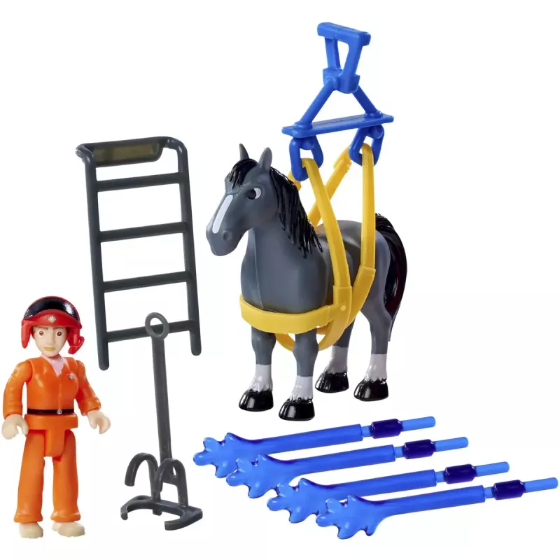 Simba‑Dickie Fireman Sam Fire Swift Avión de rescate modelo 109252615, avión de juguete infantil