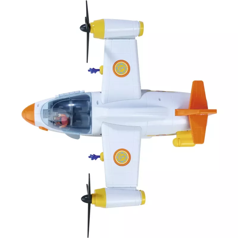 Simba‑Dickie Fireman Sam Fire Swift Avión de rescate modelo 109252615, avión de juguete infantil