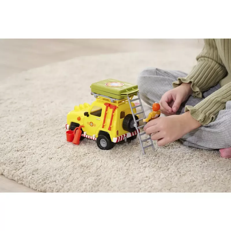 Vehículo todoterreno de juguete Simba-Dickie Fireman Sam con tienda de techo — modelo 109252653, set de juego