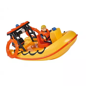 Barco de juguete Simba-Dickie Feuerwehrmann Sam barco Neptun con figura — vehículo de juguete