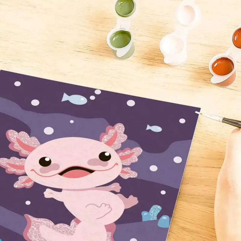 Set de pintura Ravensburger CreArt — Axolotl (set de arte) de Ravensburger