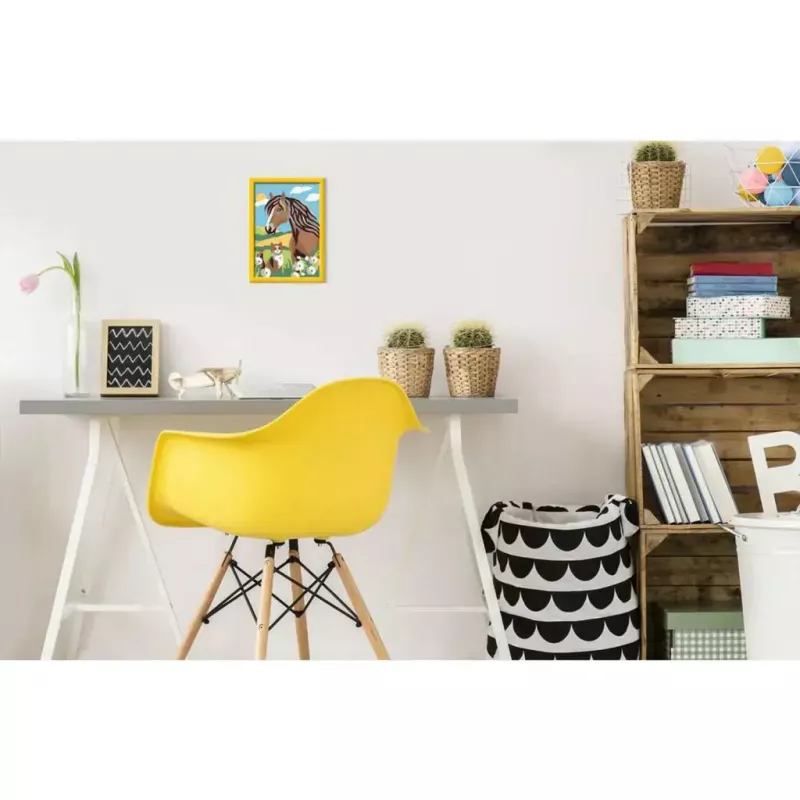 Set de pintura Ravensburger CreArt – motivo caballo y gatito, set creativo de pintar por números