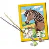 Set de pintura Ravensburger CreArt – motivo caballo y gatito, set creativo de pintar por números