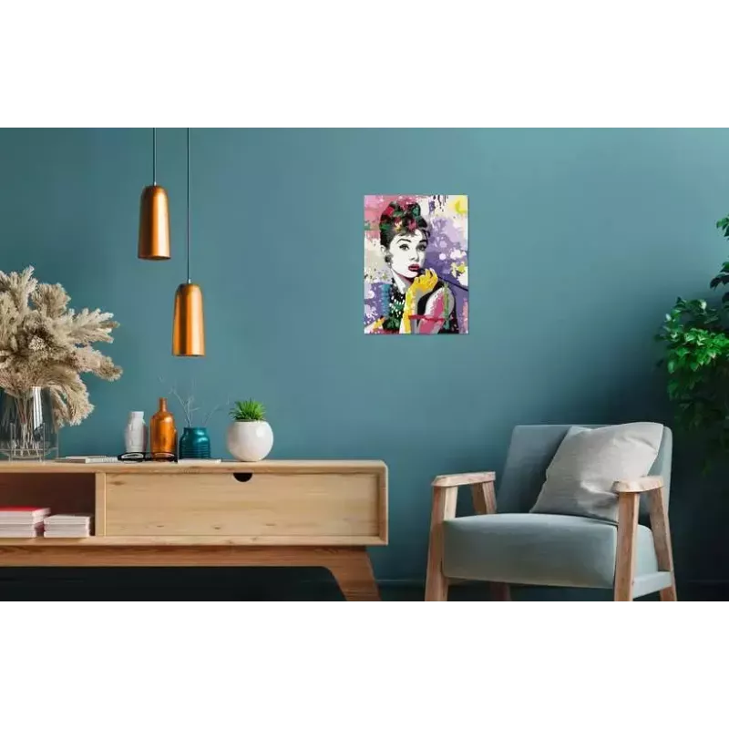 Set de puzle y pintura Ravensburger CreArt Premium — Audrey Hepburn (Ravensburger 25526)