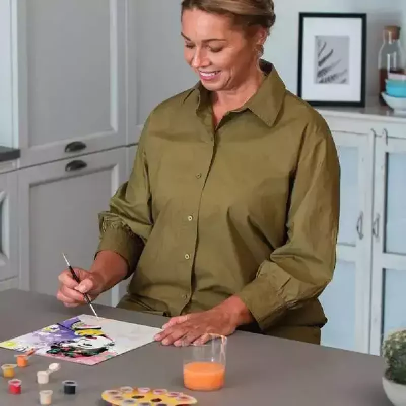 Set de puzle y pintura Ravensburger CreArt Premium — Audrey Hepburn (Ravensburger 25526)
