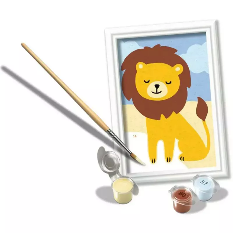 Set de pintura Ravensburger CreArt Little Lion – pintar por números para niños