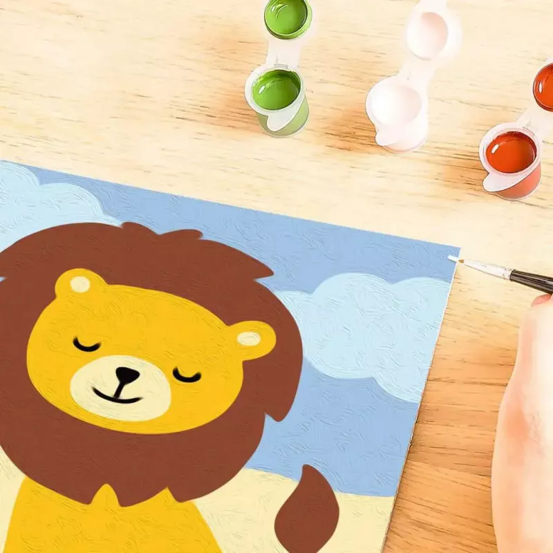 Set de pintura Ravensburger CreArt Little Lion – pintar por números para niños