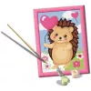 Kit de pintar por números Ravensburger CreArt Erizo cariñoso (modelo 25883) – set de pintura