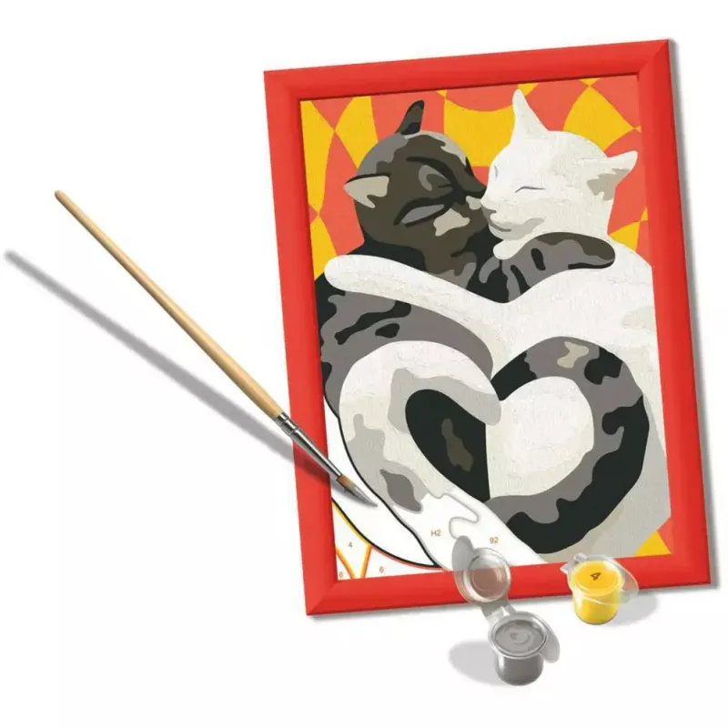 Set de pintura Ravensburger CreArt - Cat Love (set de pintura creativo)