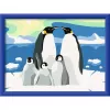 Set de pintura Ravensburger CreArt Familia de pingüinos – set de pintar por números, modelo 25888