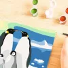 Set de pintura Ravensburger CreArt Familia de pingüinos – set de pintar por números, modelo 25888