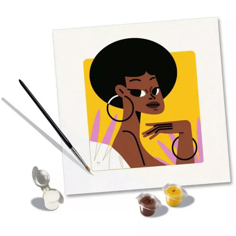 Set de pintar por números Ravensburger CreArt Retrato de mujer, modelo 23669 – motivo retrato, set de manualidades
