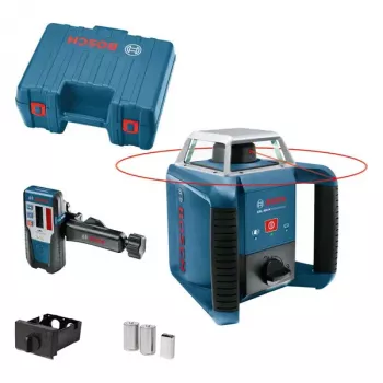 Láser rotativo Bosch GRL 400 H 400 m alcance 0,08 mm/m precisión