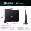 Hisense 40A5Q 101,6 cm (40