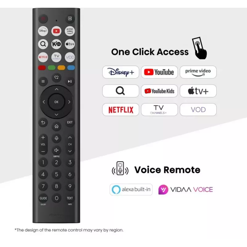 Hisense 43E77Q 109,2 cm (43") QLED 4K Ultra HD Smart TV, VIDAA, Dolby Vision, Wi-Fi, triple sintonizador, negro
