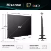 Hisense 85E77Q Smart TV QLED de 85 pulgadas (215 cm), 4K Ultra HD, Wi-Fi, triple sintonizador, negro