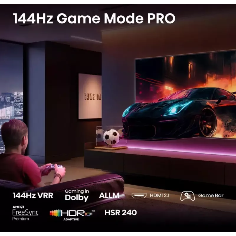 Hisense 55E77Q PRO 139,7 cm (55 inch) 4K Ultra HD Smart TV Wi-Fi negro