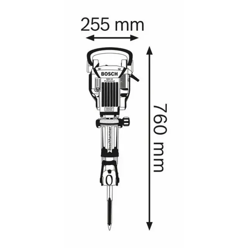 Martillo demoledor Bosch 0 611 335 000 negro, azul 1750 W