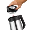 Unold 18715 hervidor de agua 1,5 L 1800 W negro, acero inoxidable