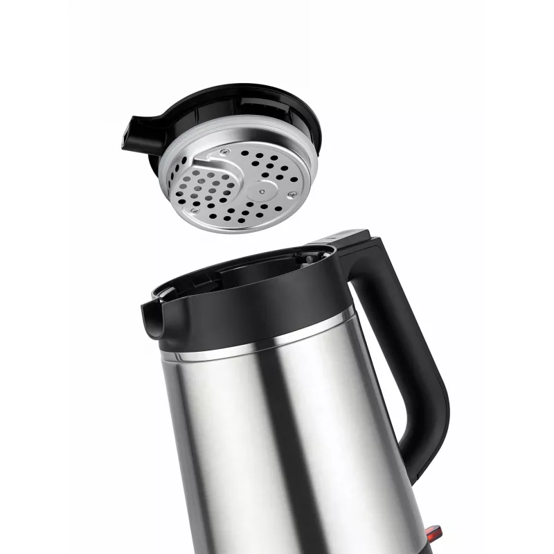 Unold 18715 hervidor de agua 1,5 L 1800 W negro, acero inoxidable