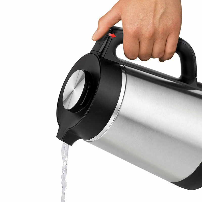 Unold 18715 hervidor de agua 1,5 L 1800 W negro, acero inoxidable