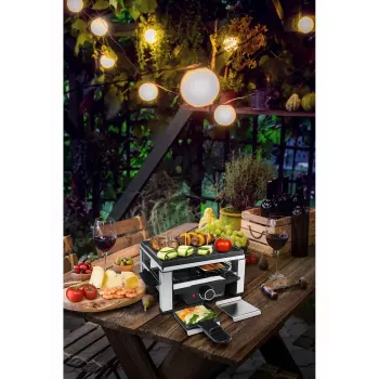 Raclette de fundición RC 104 negro/acero inoxidable