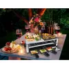 Steba RC 108 Grill Multi-Raclette, 2000 W, 8 sartenes, acero inoxidable/negro