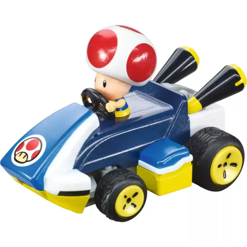 Coche teledirigido de juguete CARRERA Mario Kart Mini RC – Toad Paperbox, 2,4 GHz